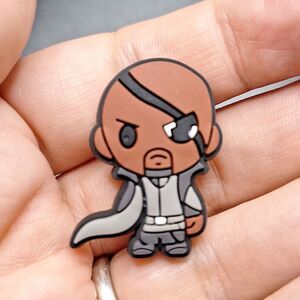 Nick Fury Avenger jibbit croc shoe charm Marvel character